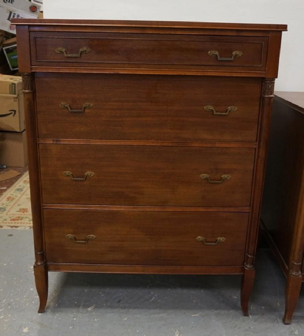 NORTHERN FURNITURE CO MAHOGANY 4 DRW HIGH CHEST.36 IN (1 of 1)
