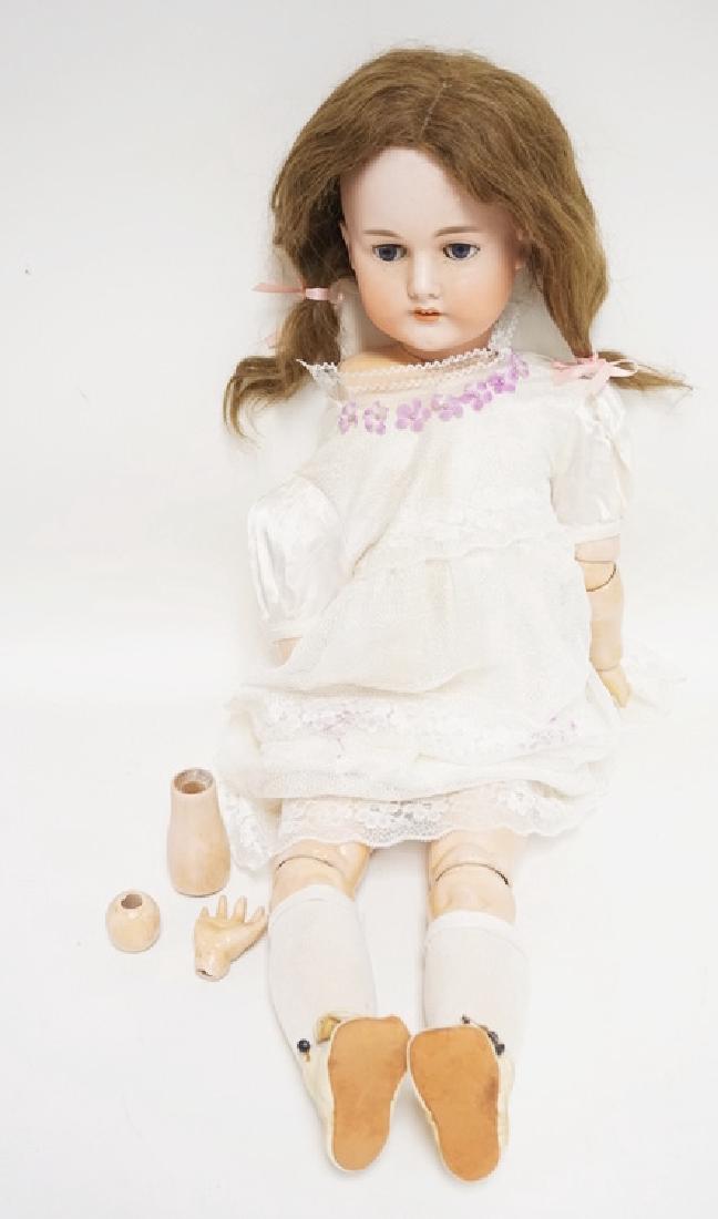 C.M. BERGMANN BISQUE HEAD DOLL. 31 INCHES LONG. (1 of 5)