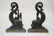 PAIR OF VIRGINIA METALCRAFTERS CAST BRASS DOLPHIN