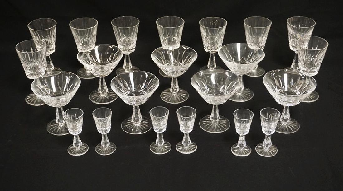22 PIECES OF WATERFORD CRYSTAL STEMWARE. TALLEST PIECES (1 of 2)