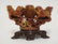 ORNATELY CARVED ASIAN SOAPSTONE INCENSE HOLDER WITH FOO