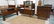 3 PIECE MID CENTURE MODERN BEDROOM SET. LOW CHEST WITH