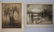 2 JOSEPH PENNELL ETCHINGS. PENCIL SIGNED. ONE INTERIOR