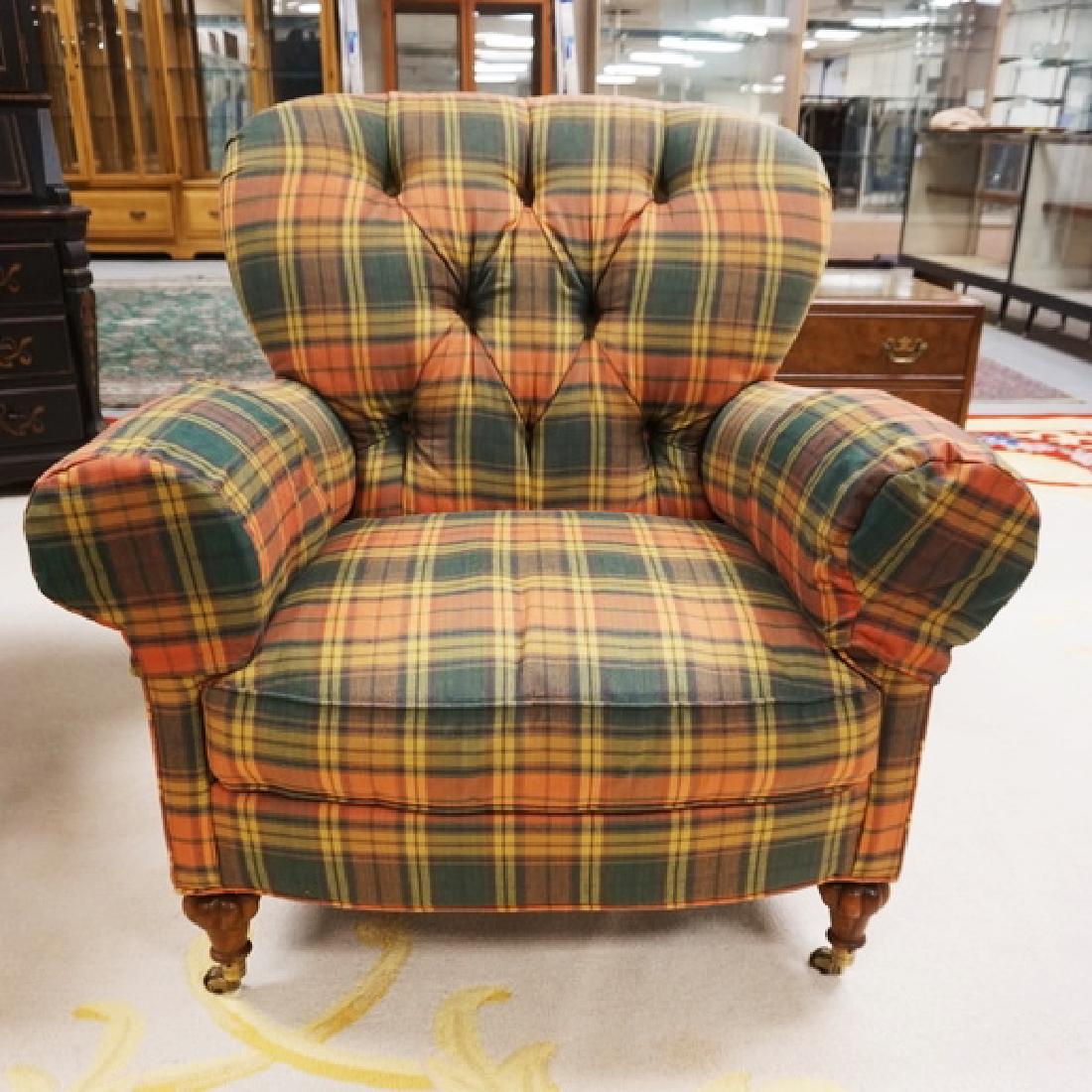 MARK HAMPTON BY HICKORY CHAIR UPHOLSTERED LOUNGE CHAIR (1 of 2)