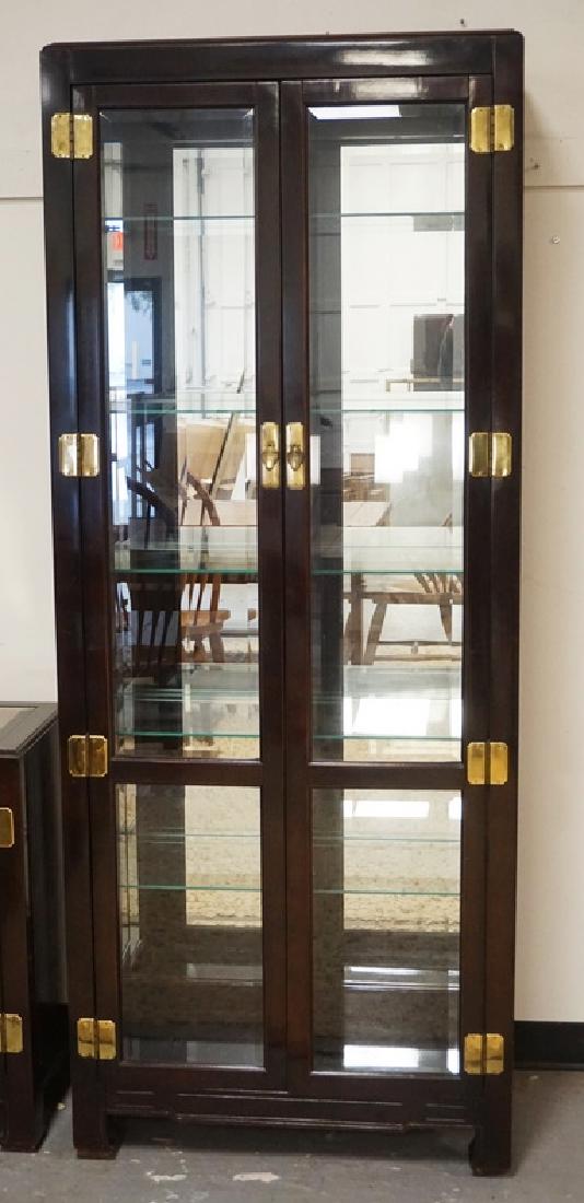 ASIAN STYLED CURIO CABINET WITH A LIGHTED INTERIOR, (1 of 1)