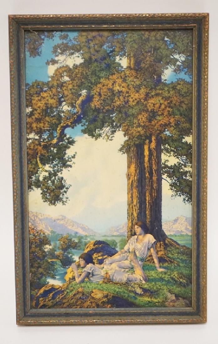 MAXFIELD PARRISH SMALL HILLTOP. ORIGINAL FRAME. 6 IN X (1 of 1)