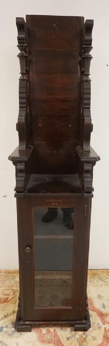 CUSTOM MADE CARVED VICTORIAN DISPLAY CABINET WITH (1 of 2)