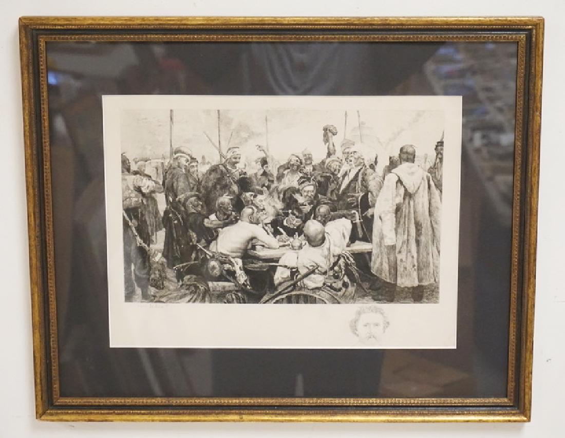 XAVIER F. LE SUEUR ENGRAVING *ZAPOROZHIAN COSSACK (1 of 3)