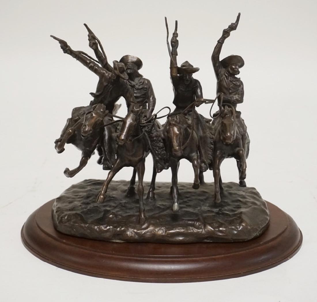 FRANKLIN MINT *COMING THROUGH THE RYE* BRONZE (1 of 3)