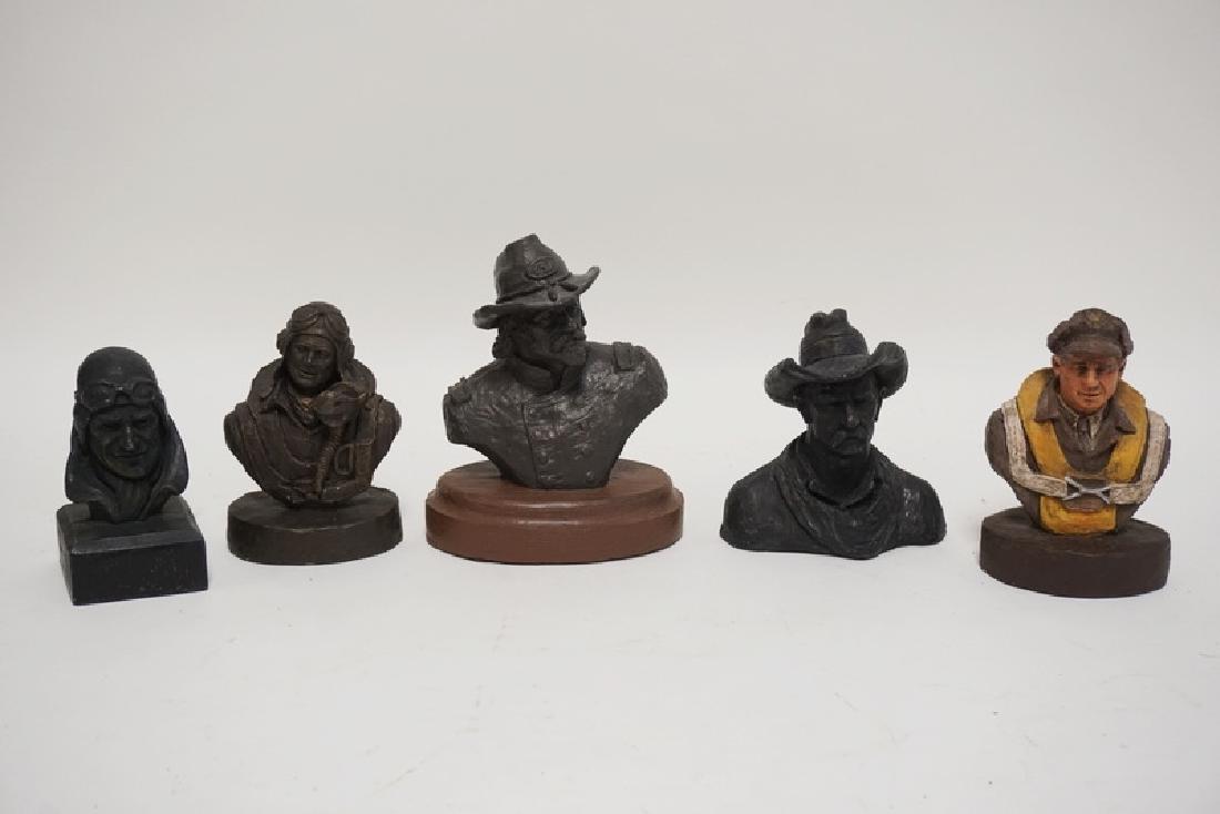 LOT OF 5 MICHAEL GARMAN SCULPTURES. CERAMIC. TALLEST IS (1 of 1)