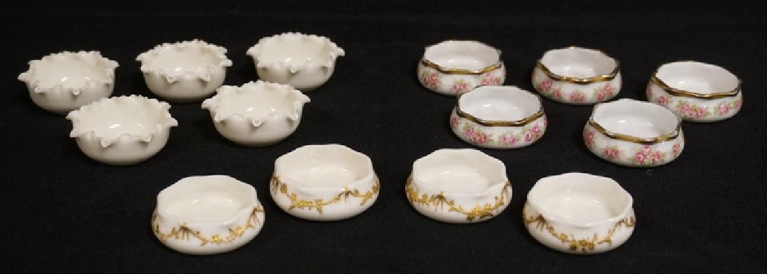 14 PORCELAIN INDIVIDUAL SALT CELLARS. 5 WILLETS (1 of 3)