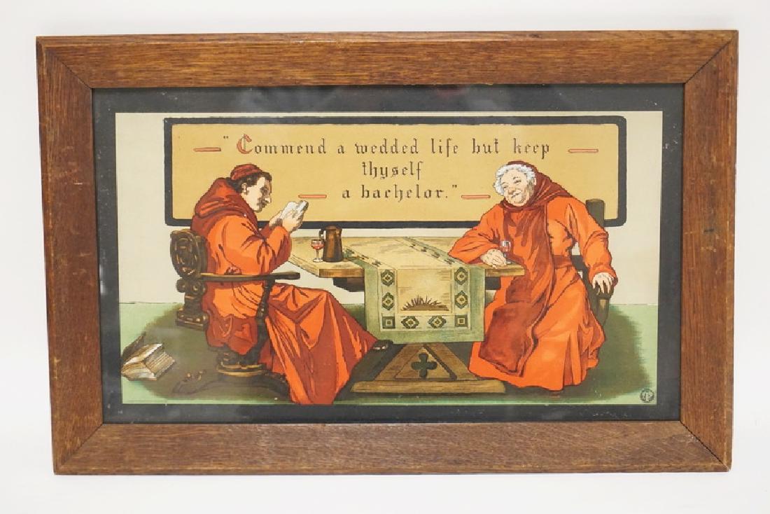 TABER-PRANG 1904 ARTS & CRAFTS LITHOGRAPH OF CARDINALS. (1 of 1)
