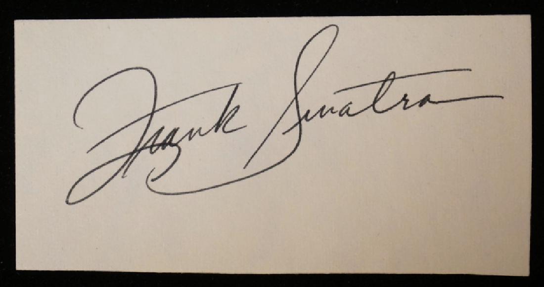 FRANK SINATRA CUT SIGNATURE ON PAPER. (1 of 1)