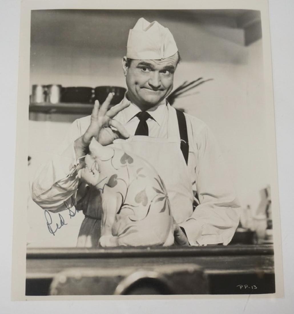 RED SKELTON SIGNED CHARACTER PHOTO. 8 X 9 1/2 INCHES. (1 of 2)