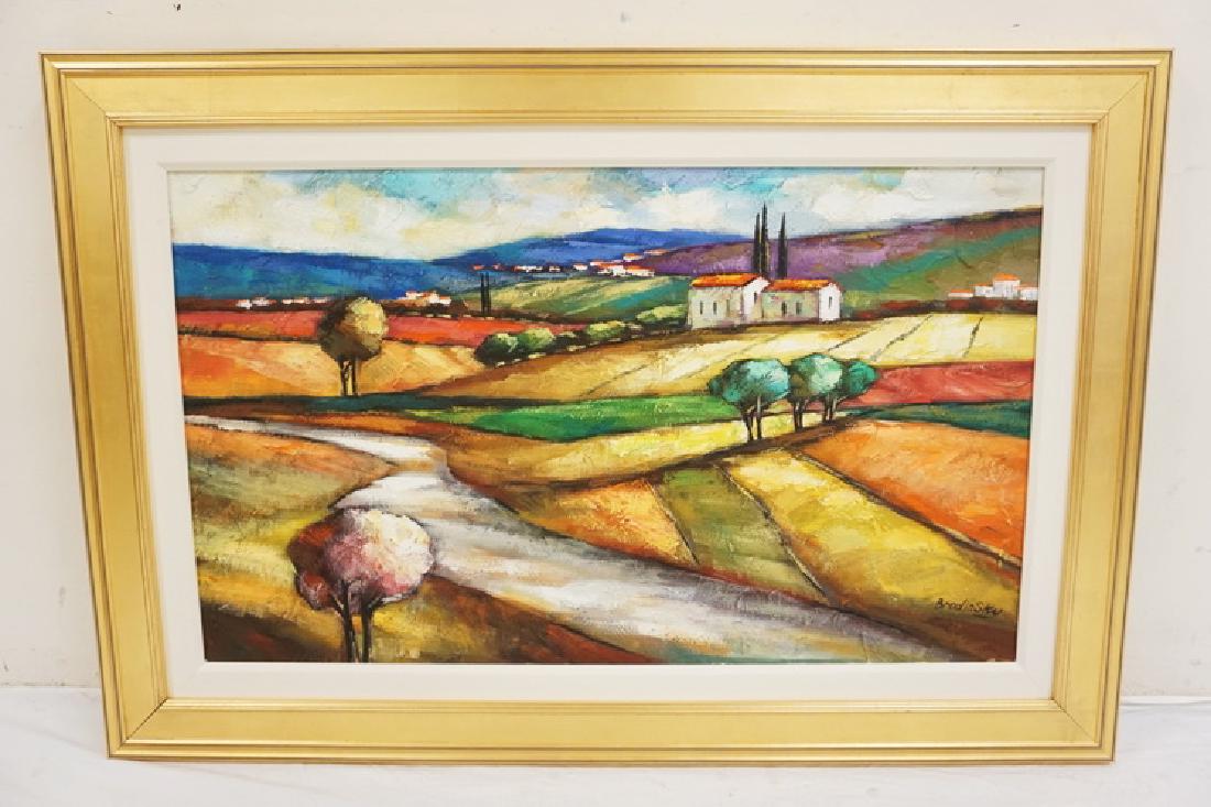 SLAVA BRODINSKY COLORFUL OIL PAINTING ON CANVAS OF A (1 of 3)