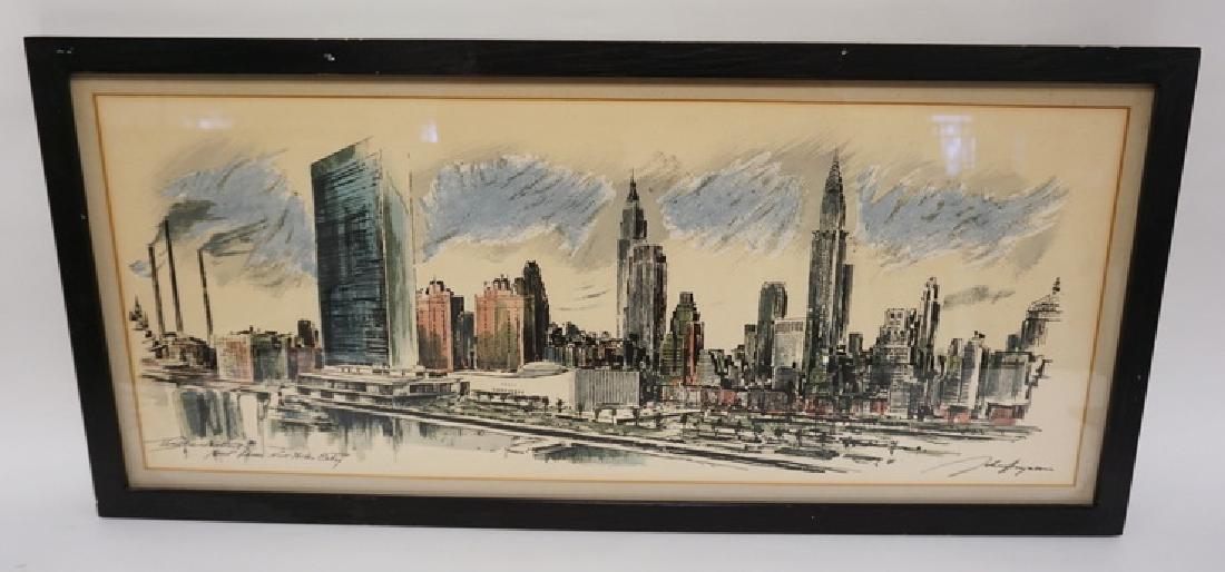 JOHN HAYMSON PRINT TITLED *THE UNITED NATIONS - EAST (1 of 4)