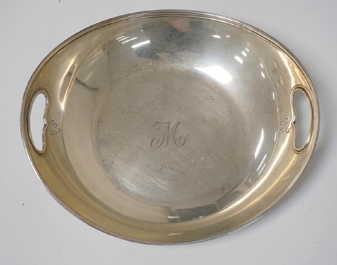 TIFFANY & CO MAKERS STERLING SILVER OVAL BOWL WITH OPEN (1 of 4)