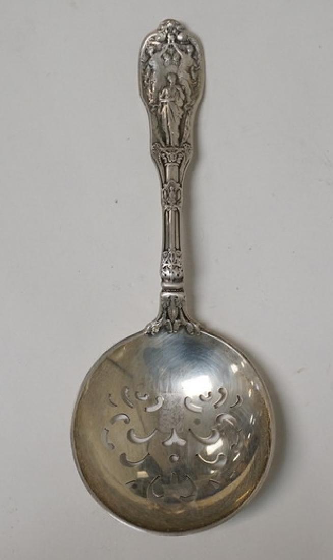 ANTIQUE FIGURAL GORHAM STERLING SILVER PIERCED SERVING (1 of 3)