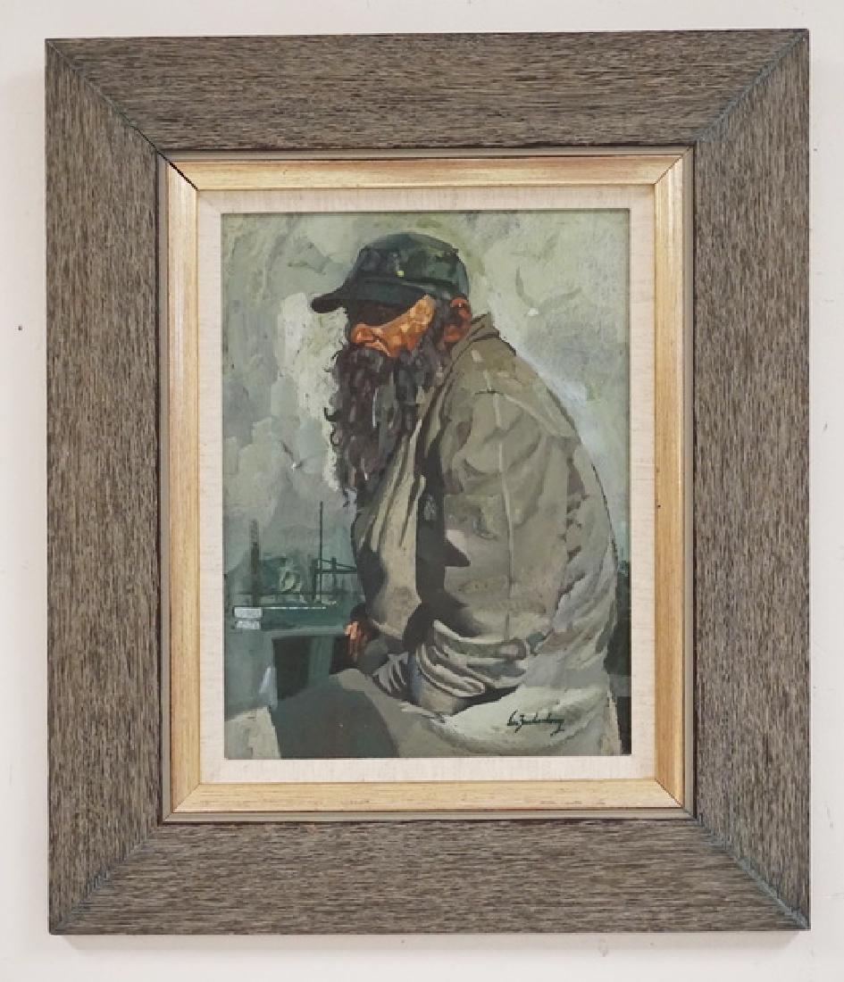 STANLEY M. ZUCKERBERG (1919-1995) OIL PAINTING ON BOARD (1 of 3)