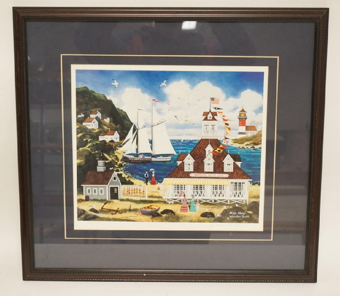 WOOSTER SCOTT *SHIPS AHOY!* PENSIL SIGNED PRINT. (1 of 1)