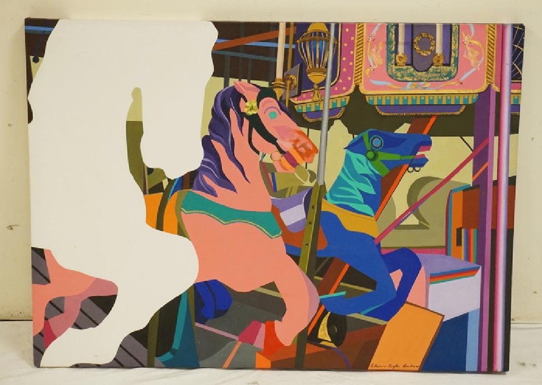 ELEANOR CLYDE AMBROSE OIL PAINTING ON CANVAS TITLED (1 of 3)