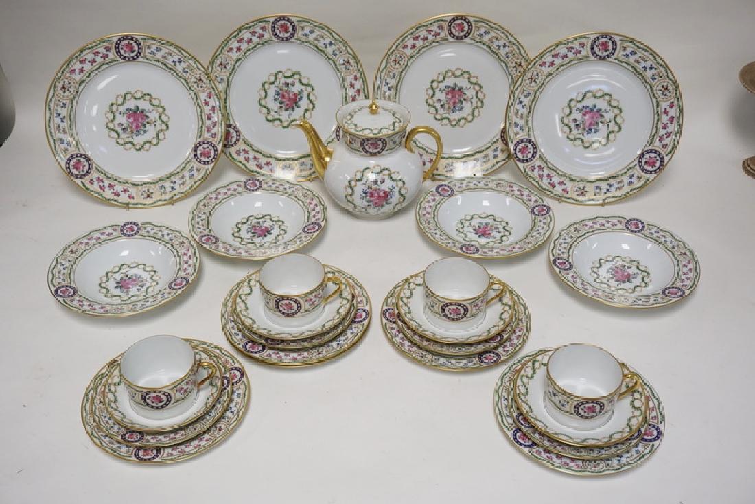 26 PIECES OF LIMOGES *LOUVECIENNES* PORCELAIN (1 of 5)