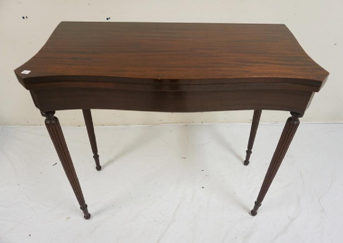 CHARAK MAHAOGANY FLIP TOP GAME TABLE WITH TURNED AND (1 of 3)