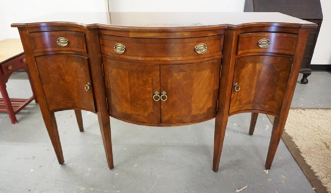 LEXINGTON SIDEBOARD. CHERRY ADORNED WITH INLAY. 60: LEXINGTON SIDEBOARD. CHERRY ADORNED WITH INLAY. 60 INCHES WIDE. 38 INCHES HIGH. PULL OUT SURFACES ON EACH END.