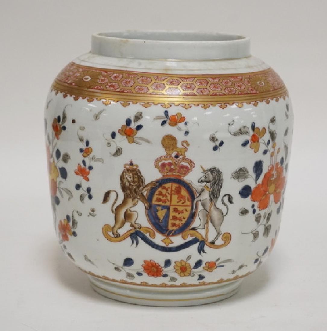 18TH CENTURY DR. WALL (WORCESTER) PORCELAIN JAR WITH (1 of 6)