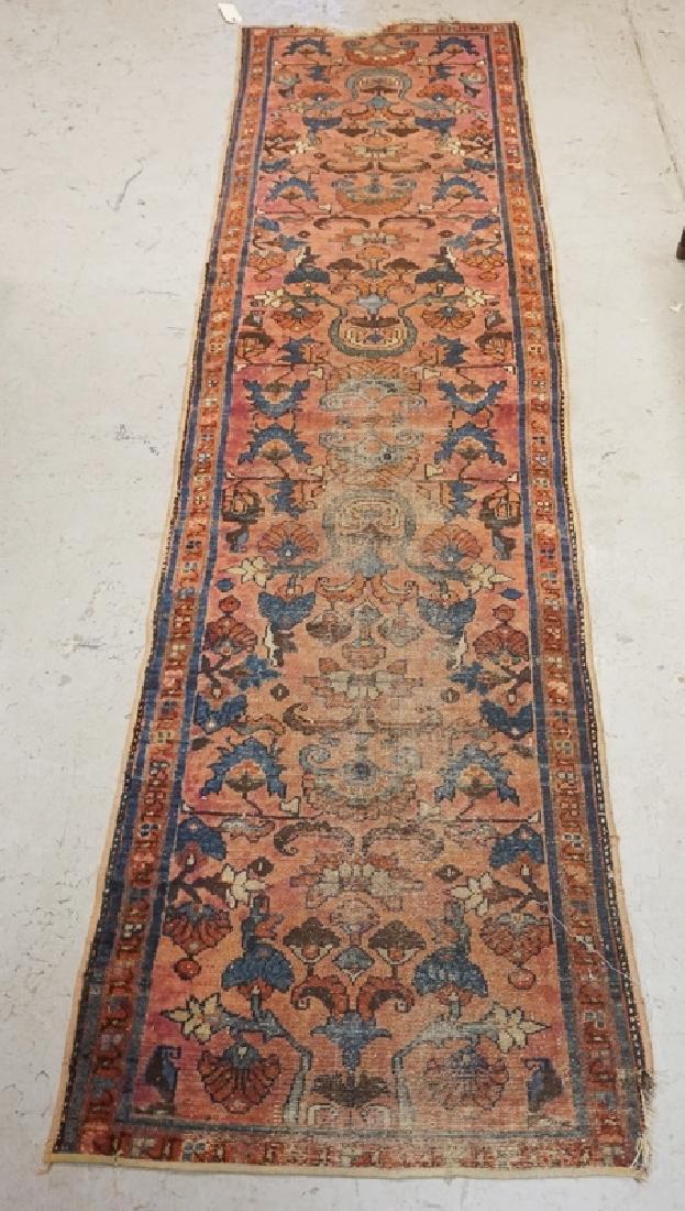 ANTIQUE ORIENTAL RUNNER MEASURING 9 FT 3 X 2 FT 6 (1 of 2)