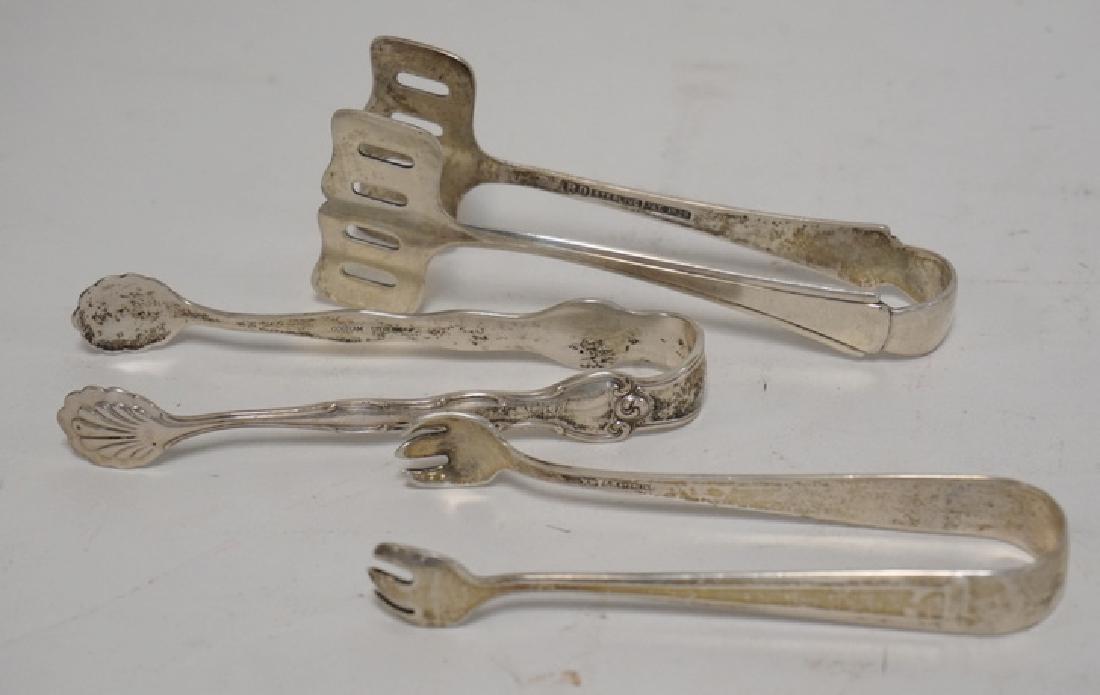 3 STERLING SILVER TONGS. 2.24 TROY OZ. LONGEST IS 4 (1 of 1)