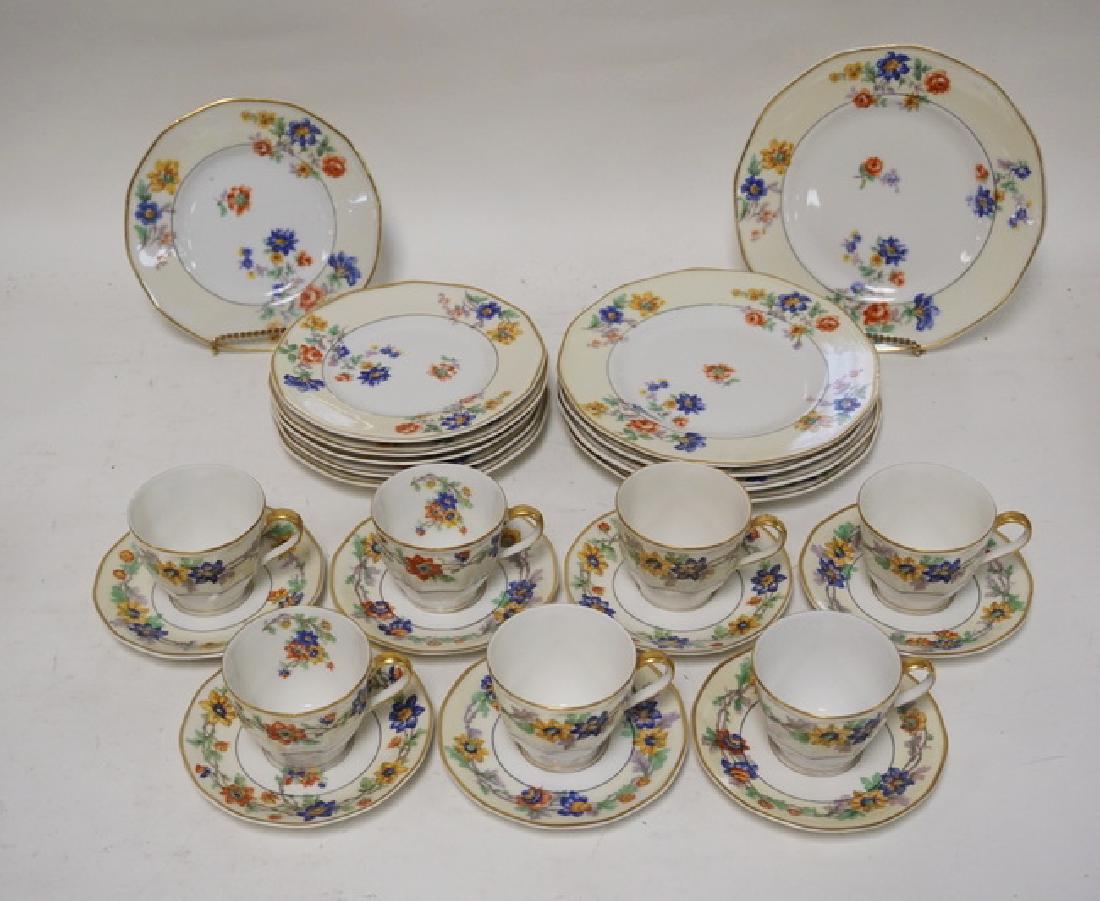 THEODORE HAVILAND *ROSE SPRAY* DINNERWARE. 7 CUPS AND (1 of 3)