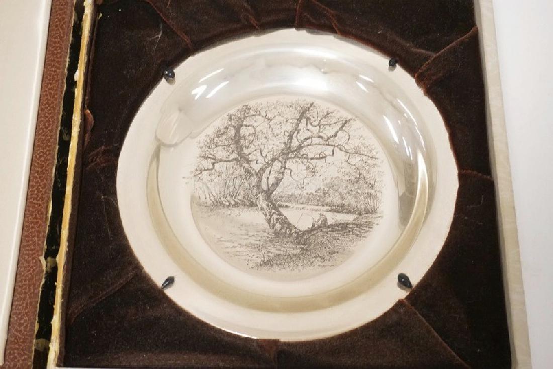STERLING SILVER PLATE WITH THE IMAGE TITLED *ALONG THE (1 of 2)