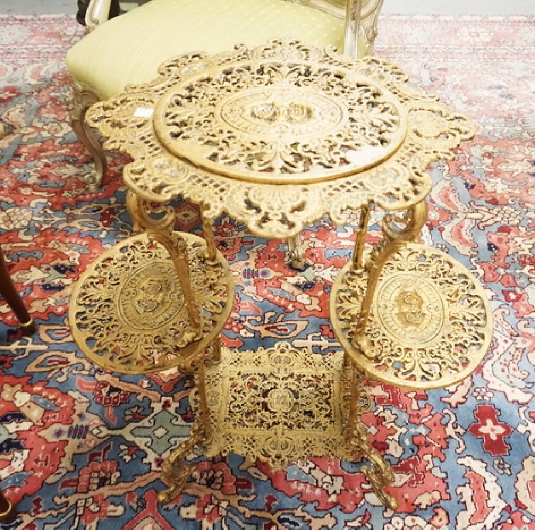 CAST IRON 3 TIER PLANT STAND. 29 1/2 INCHES HIGH. 26 (1 of 1)