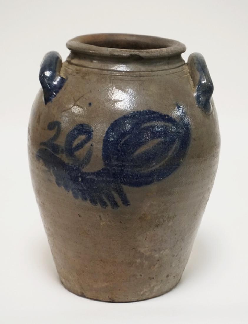 Virginia Stoneware Crock Ovoid With Blue Decoration On Apr 20