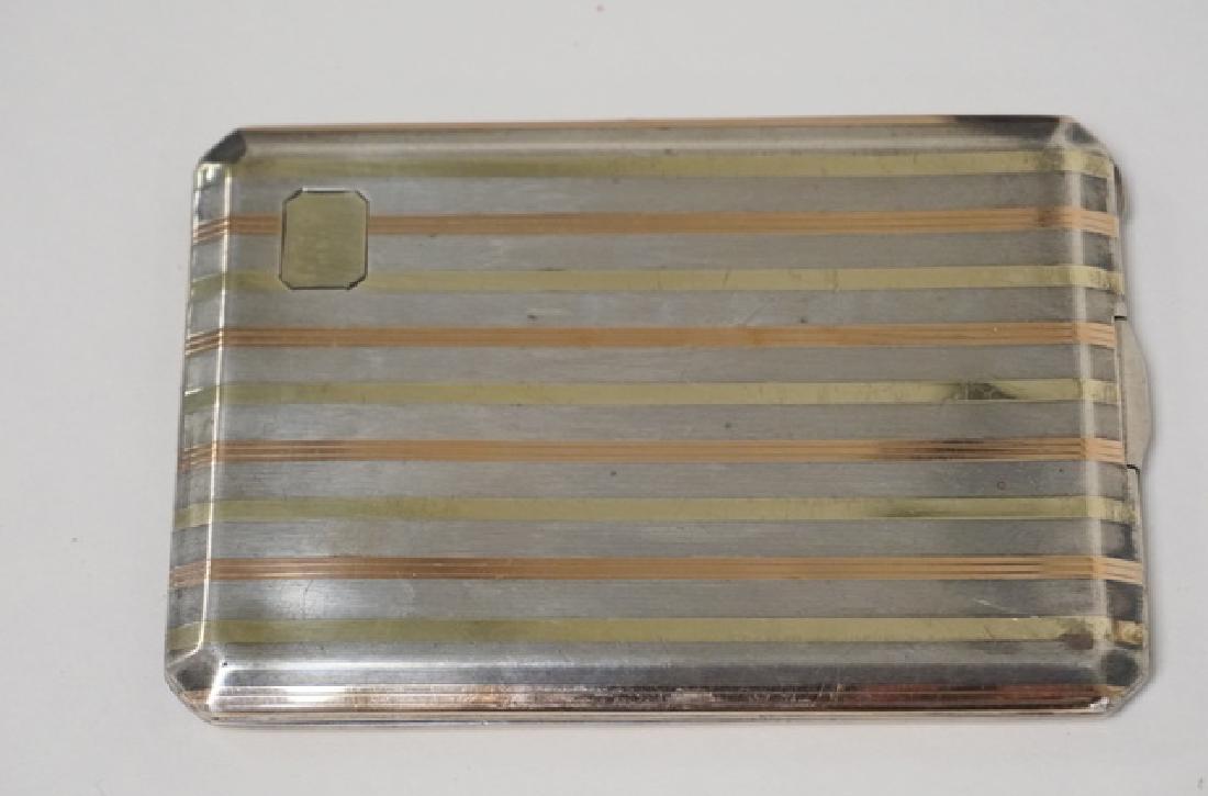 GORHAM STERLING SILVER & 14K GOLD INLAID CARD CASE. 4 (1 of 3)