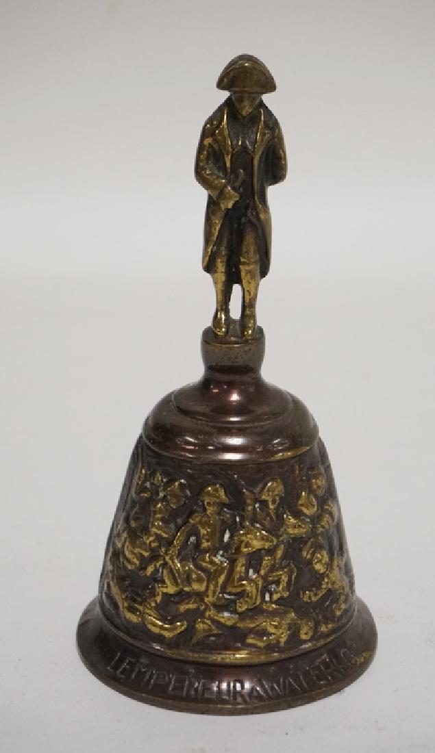 FIGURAL BRONZE BELL DEPICTING THE BATTLE OF WATERLOO (1 of 1)