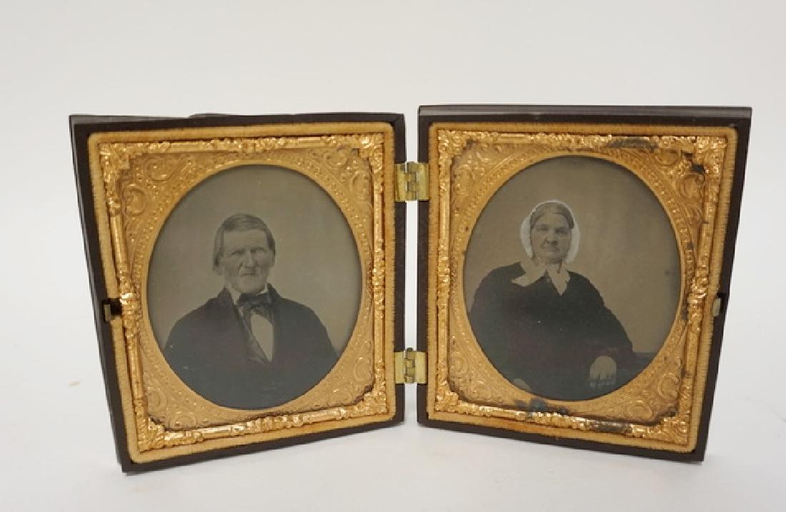 HARD CASED DOUBLE IMAGE, A LADY AND A GENTLEMAN. CASE (1 of 2)