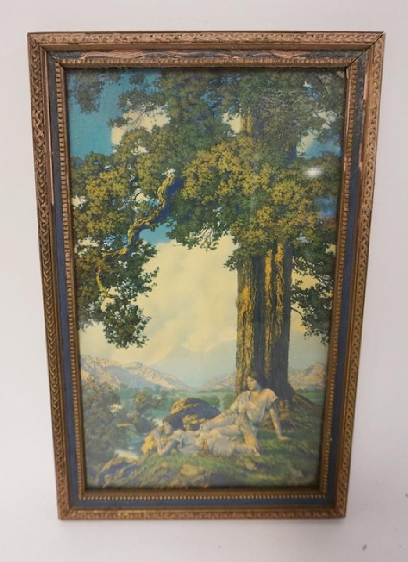 MAXFIELD PARRISH SMALL *HILLTOP*, ALL ORIGINAL 6 IN X (1 of 2)