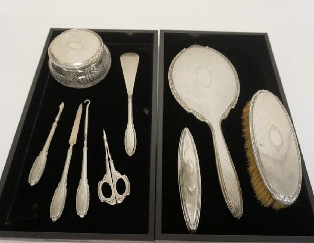 9 PC INTERNATIONAL STERLING SILVER DRESSER SET (1 of 1)