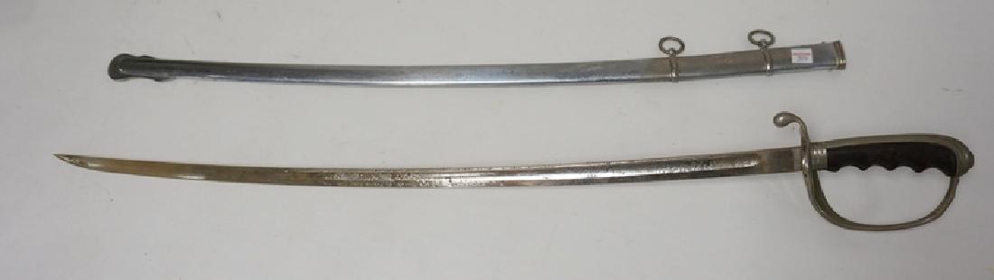 U.S.. MILITARY SWORD HAVING A WOODEN GRIP AND AN (1 of 5)
