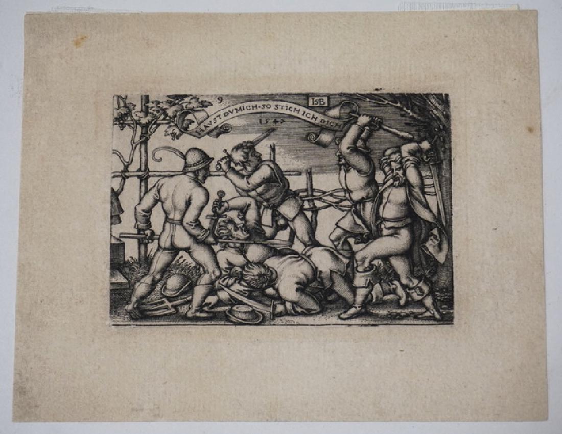 HANS SEBALD BEHAN, GERMAN 1500-1550 SMALL PRINT OF A (1 of 2)