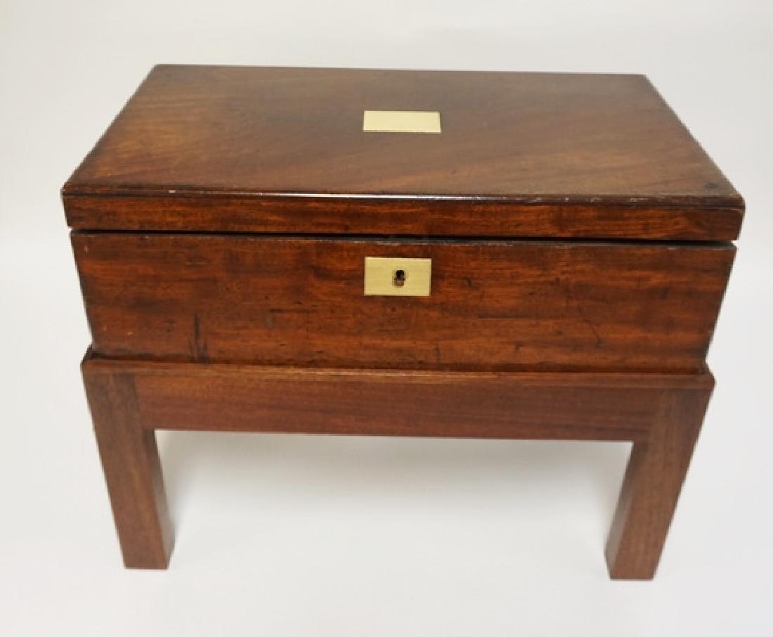 ANTIQUE LAP DESK ON FRAME. 20 3/4 X 11 1/4 AND 17 (1 of 3)