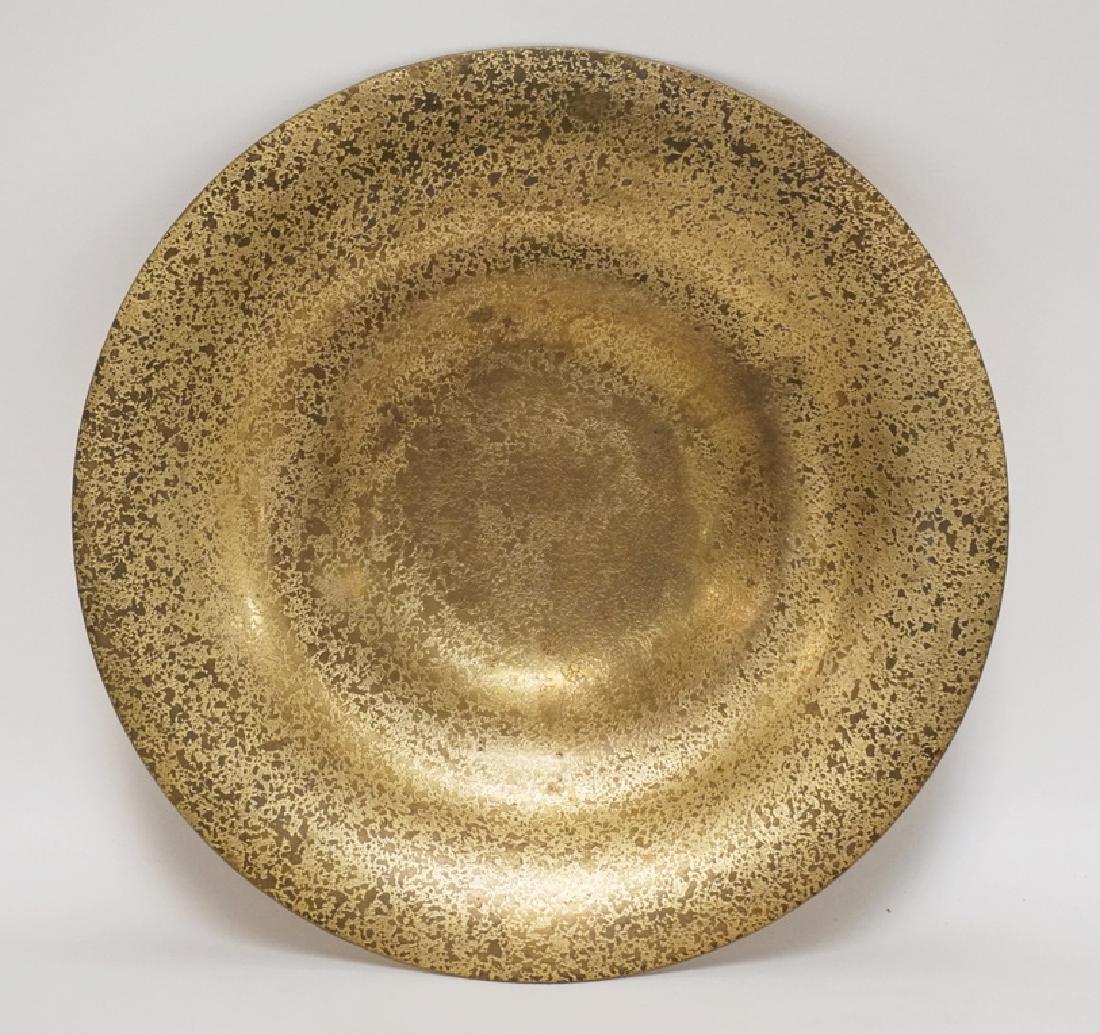 TIFFANY STUDIOS GOLD GILT BRONZE BOWL MEASURING 8 3/4: TIFFANY STUDIOS GOLD GILT BRONZE BOWL MEASURING 8 3/4 INCHES IN DIA.