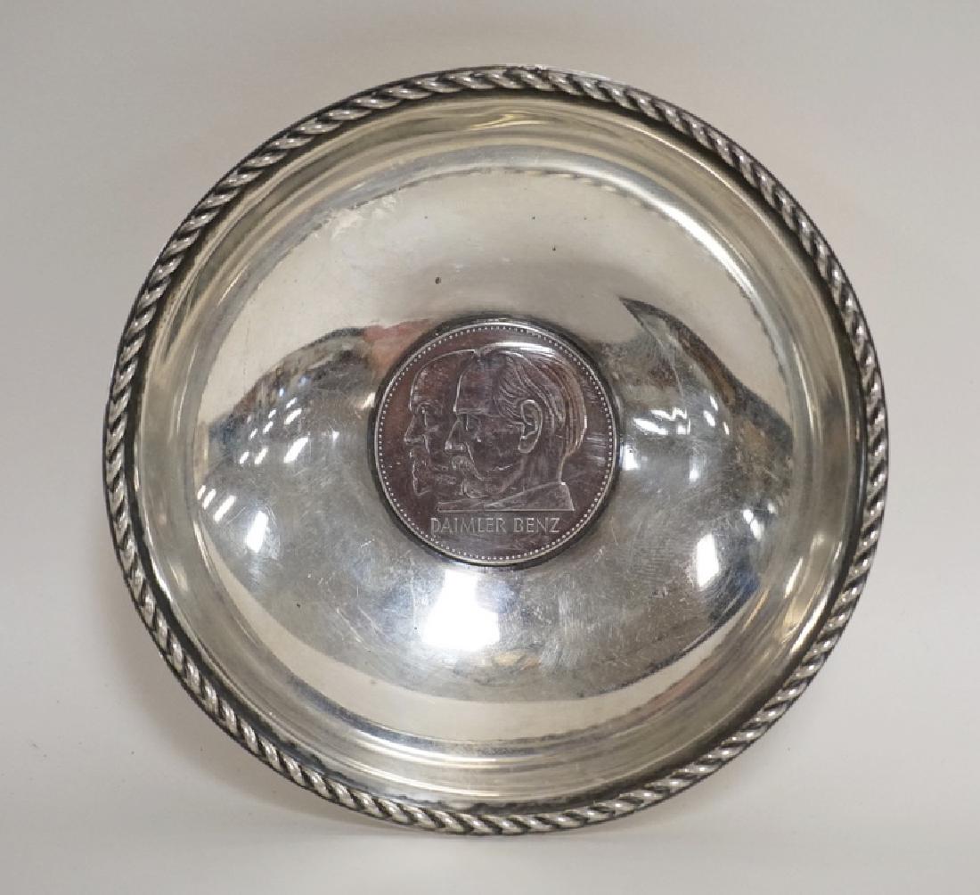 GERMAN STERLING SILVER DISH WITH A SILVER *DAIMLER (1 of 3)