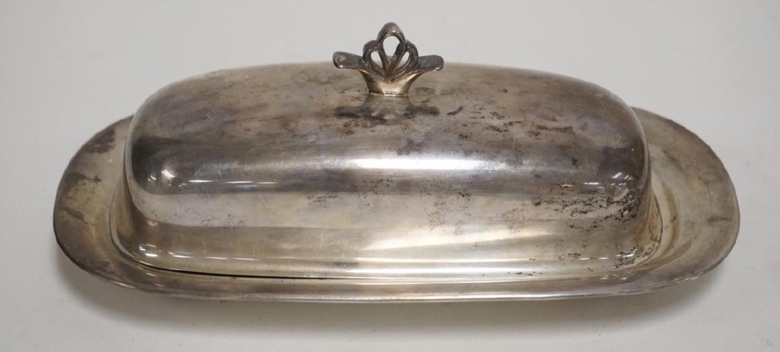 REED & BARTON STERLING SILVER COVERED BUTTER DISH. 8.65 (1 of 1)