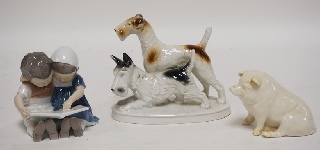 GROUP OF 3 PORCELAIN FIGURES. INCLUDES BING & GRONDAHL, (1 of 2)