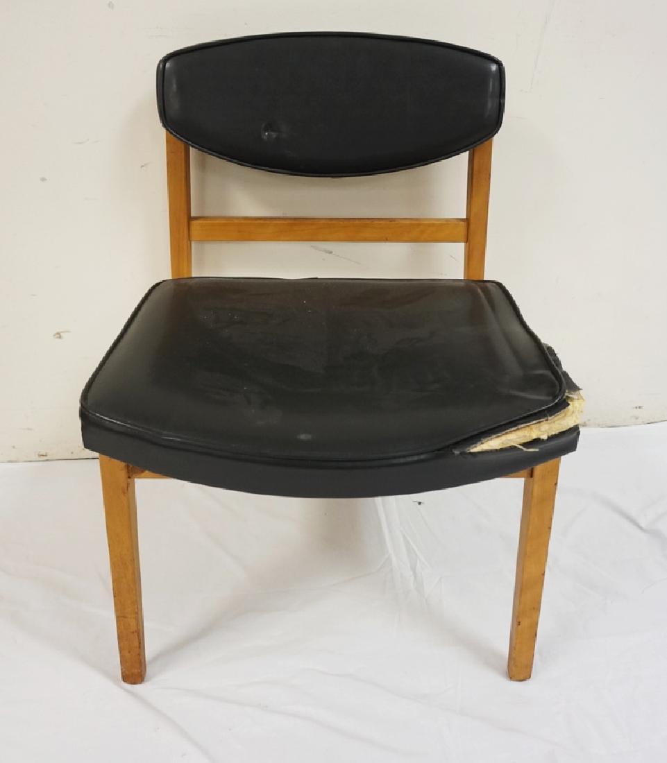 GEORGE NELSON FOR HERMAN MILLER MCM CHAIR. BLACK VINYL (1 of 2)