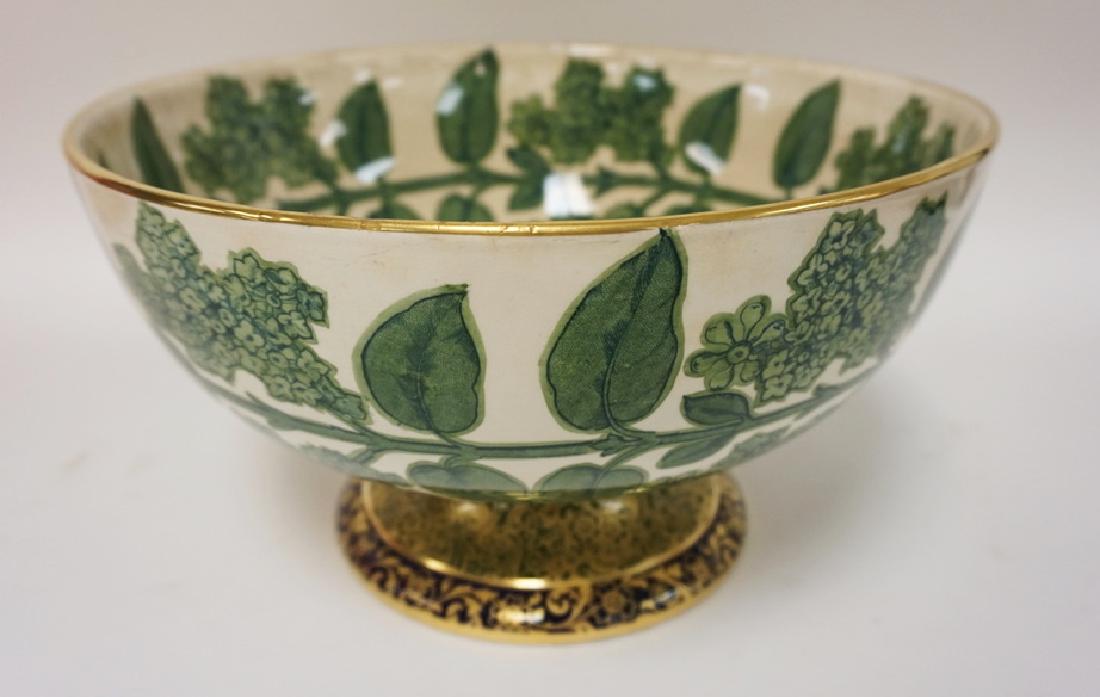 DOULTON BURSLEM *LILAC* PATTERN PEDESTAL PUNCH BOWL. 12 (1 of 2)