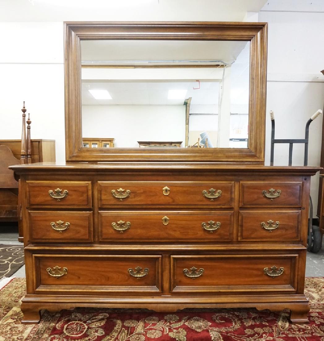 KENT COFFEY *CARRIAGE TRADE* CHEST OF DRAWERS WITH: KENT COFFEY *CARRIAGE TRADE* CHEST OF DRAWERS WITH MIRROR.
